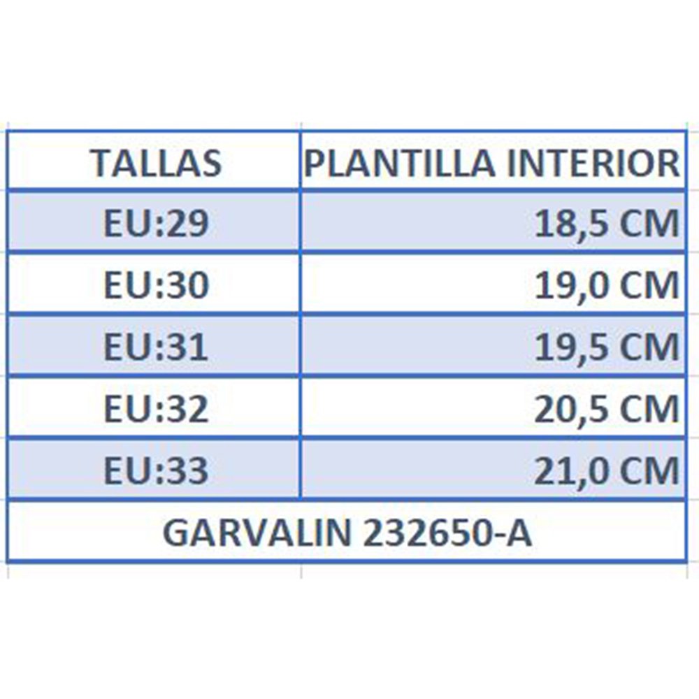 Garvalin Sandalia Cerrada Niño 232650-A JEANS CORDONETS - Imagen 9