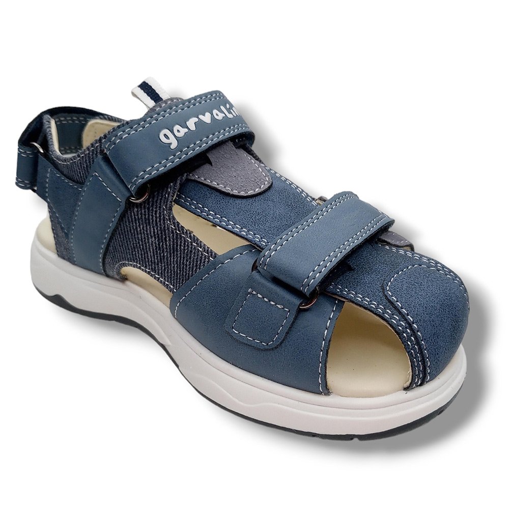 Garvalin Sandalia Cerrada Niño 232650-A JEANS CORDONETS - Imagen 3
