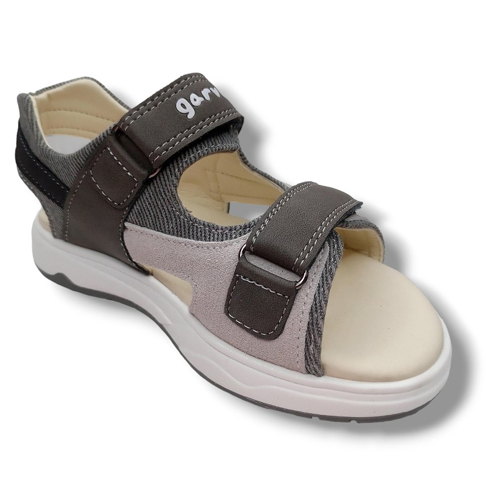 Garvalin Sandalia Abierta Niño 232651-B GRIS CORDONETS - Imagen 3