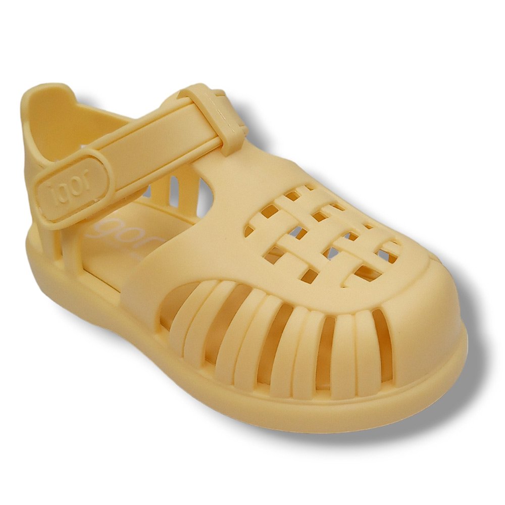Igor Sandalia Cerrada Cangrejera S10271-228 TOBBY SOLID VAINILLA Niña CORDONETS
