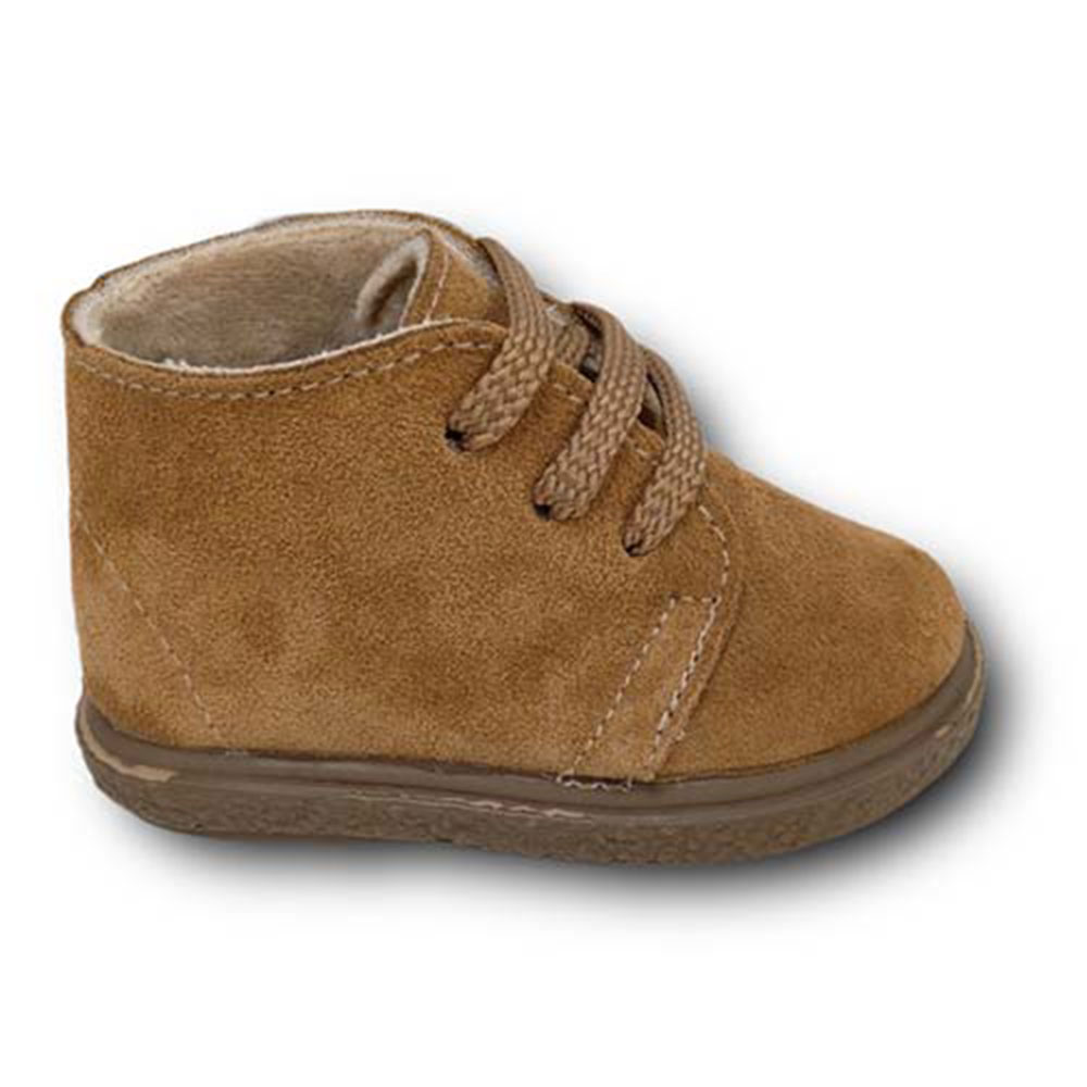 Vulpeques Botas Serraje Niño 1111-SE ARENA CORDONETS - Imagen 2