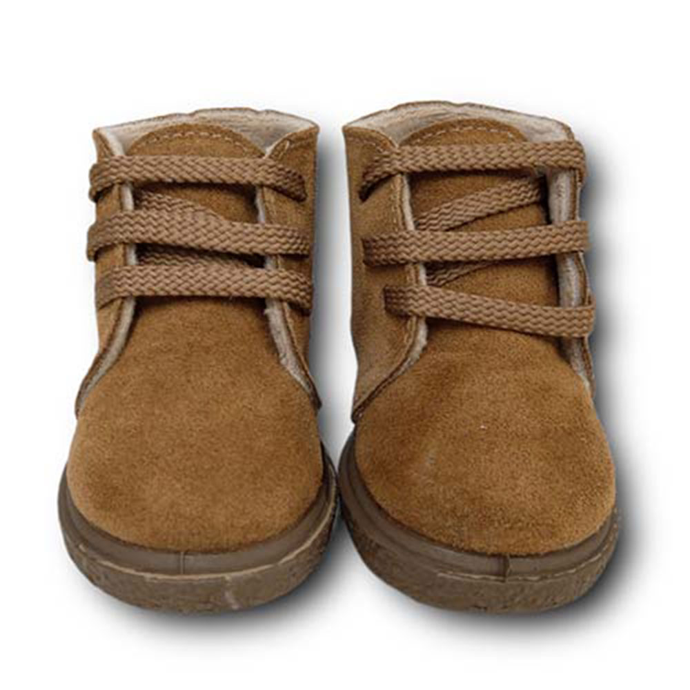 Vulpeques Botas Serraje Niño 1111-SE ARENA CORDONETS - Imagen 4