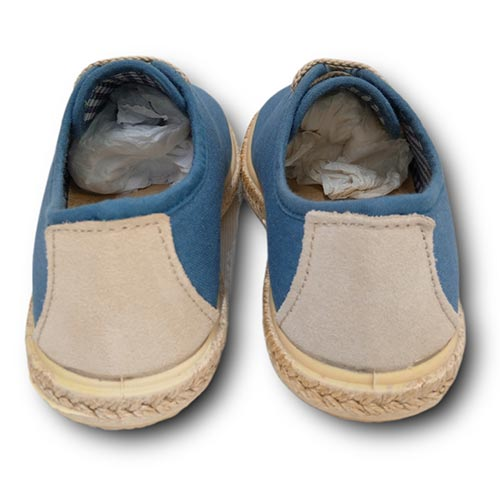 Vulpeques Zapatilla Lino Niño 1000-PS PETROLEO CORDONETS - Imagen 4