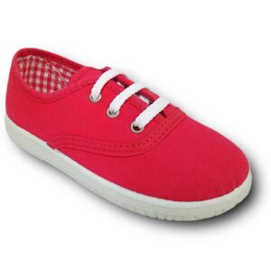 Vulpeques Zapatilla Lona Niña 101-PCV ROJO CORDONETS