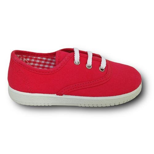 Vulpeques Zapatilla Lona Niña 101-PCV ROJO CORDONETS - Imagen 2