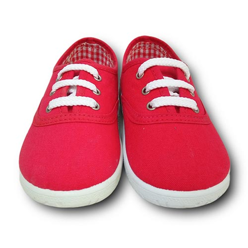Vulpeques Zapatilla Lona Niña 101-PCV ROJO CORDONETS - Imagen 3