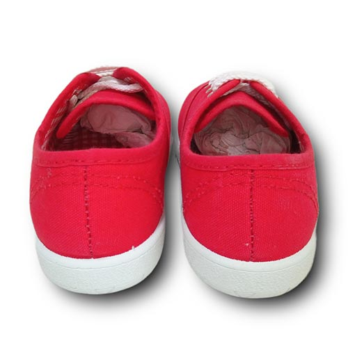 Vulpeques Zapatilla Lona Niña 101-PCV ROJO CORDONETS - Imagen 4