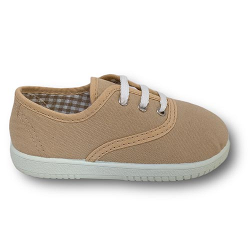 Vulpeques Zapatilla Lona Niña 101-PCV ARENA CORDONETS - Imagen 2