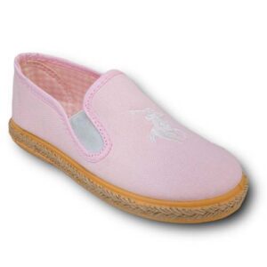 Vulpeques Mocasin Lona Niña 1031 ROSA CORDONETS