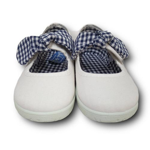 Vulpeques Merceditas Lona niña 104-LV BLANCO CORDONETS - Imagen 3