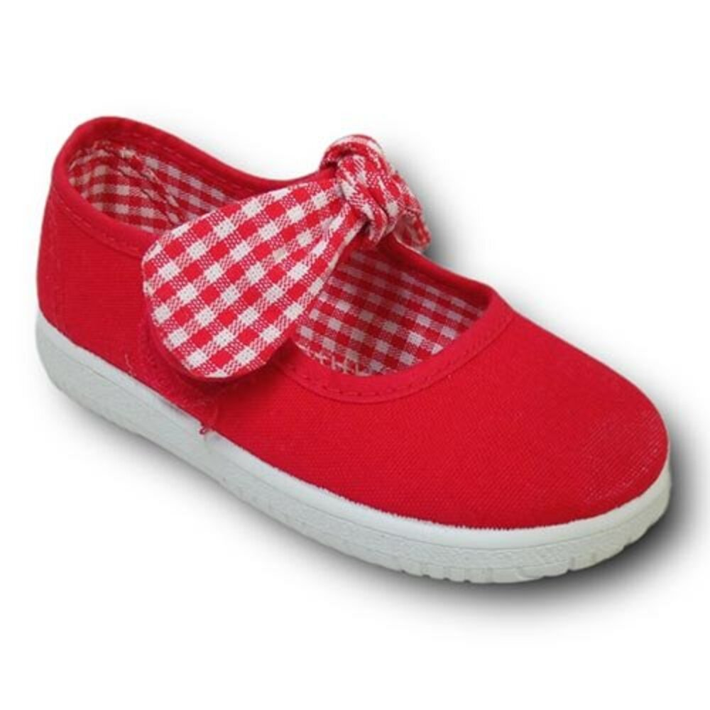 Vulpeques Merceditas Lona Niña 104-LV ROJO CORDONETS