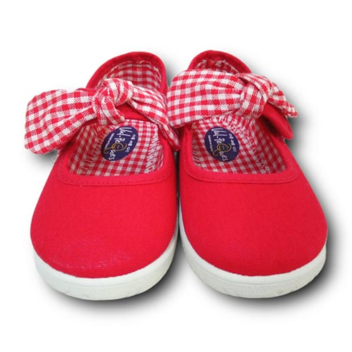 Vulpeques Merceditas Lona Niña 104-LV ROJO CORDONETS - Imagen 3