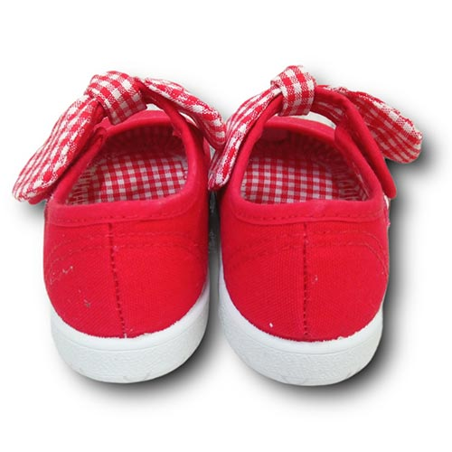 Vulpeques Merceditas Lona Niña 104-LV ROJO CORDONETS - Imagen 4