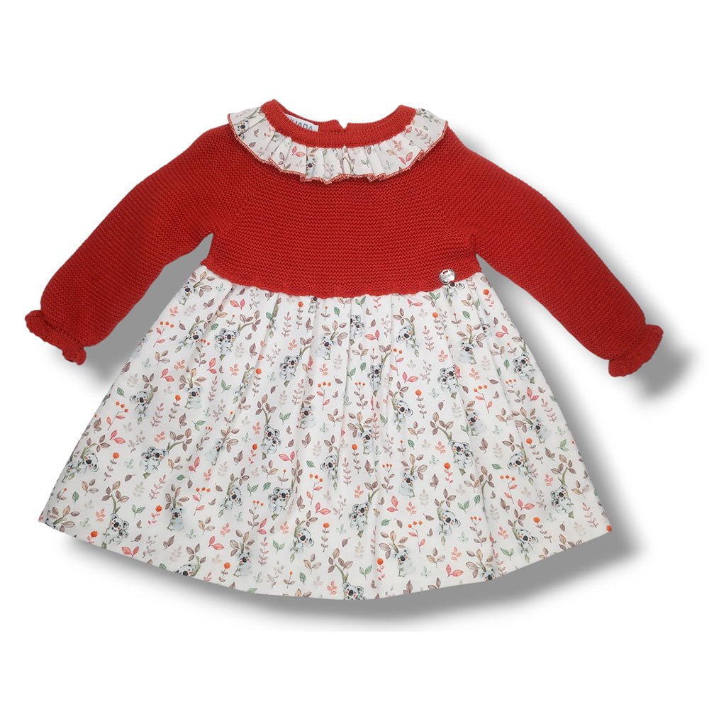 Juliana Vestido Cuerpo Punto Tela Niña Vistiendo Bebes J6150 CALDERA CORDONETS