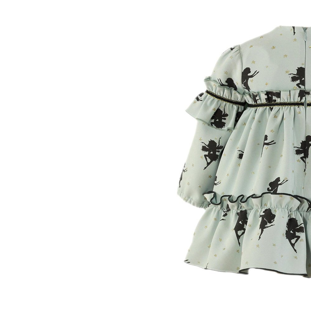 Miranda Vestido Niña 34/0253/V VERDE EMPOLVADO CORDONETS - Imagen 5
