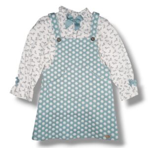 Miranda Falda Peto Conjunto Niña 34/0622/F VERDE CORDONETS