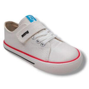 Mustang Zapatilla Lona Sneakers niña 49065 BLANCO Zapatillas calzado niños Summer CORDONETS