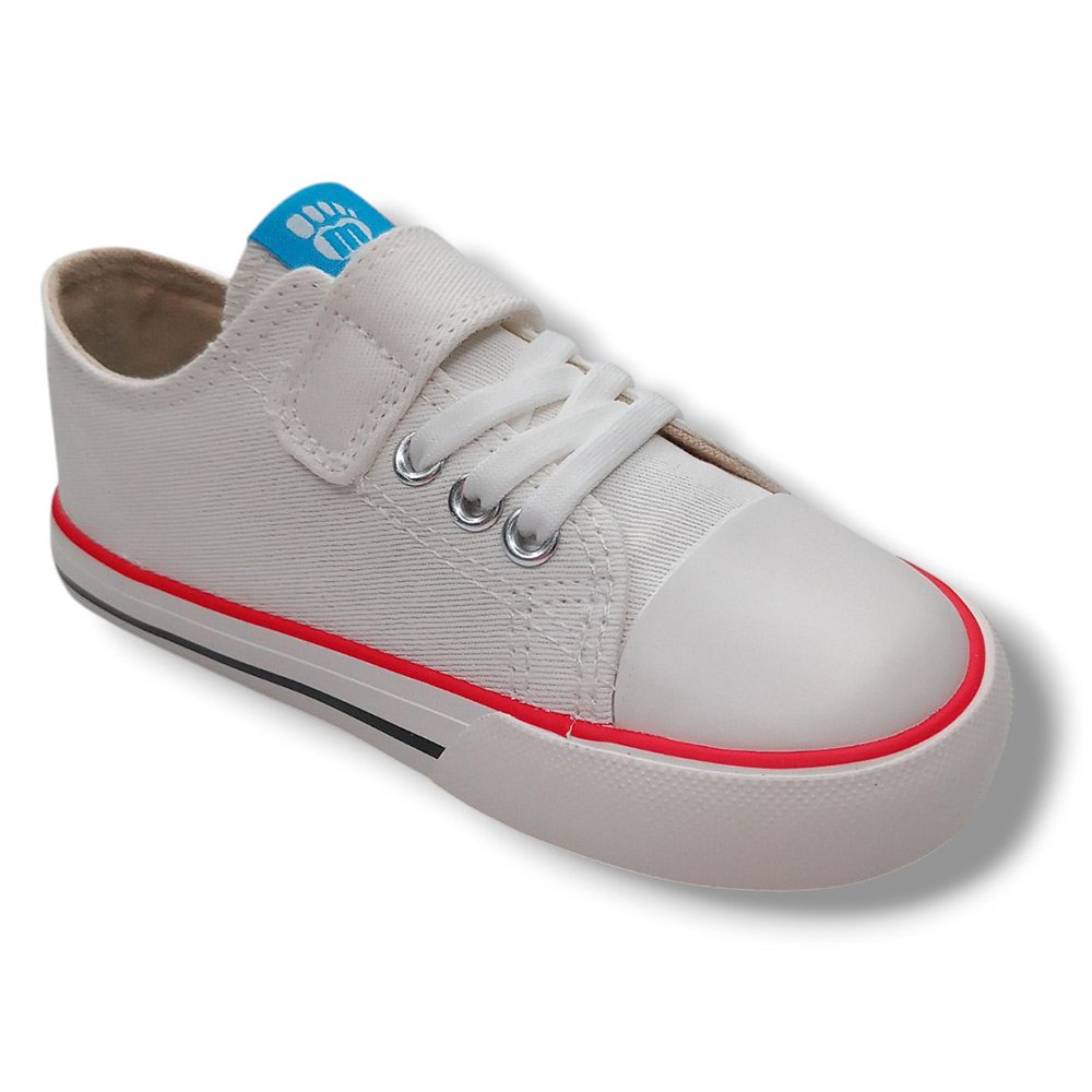 Mustang Zapatilla Lona Sneakers niña 49065 BLANCO Zapatillas calzado niños Summer CORDONETS - Imagen 3