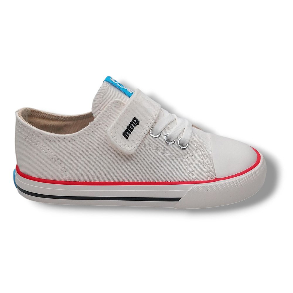 Mustang Zapatilla Lona Sneakers niña 49065 BLANCO Zapatillas calzado niños Summer CORDONETS - Imagen 2