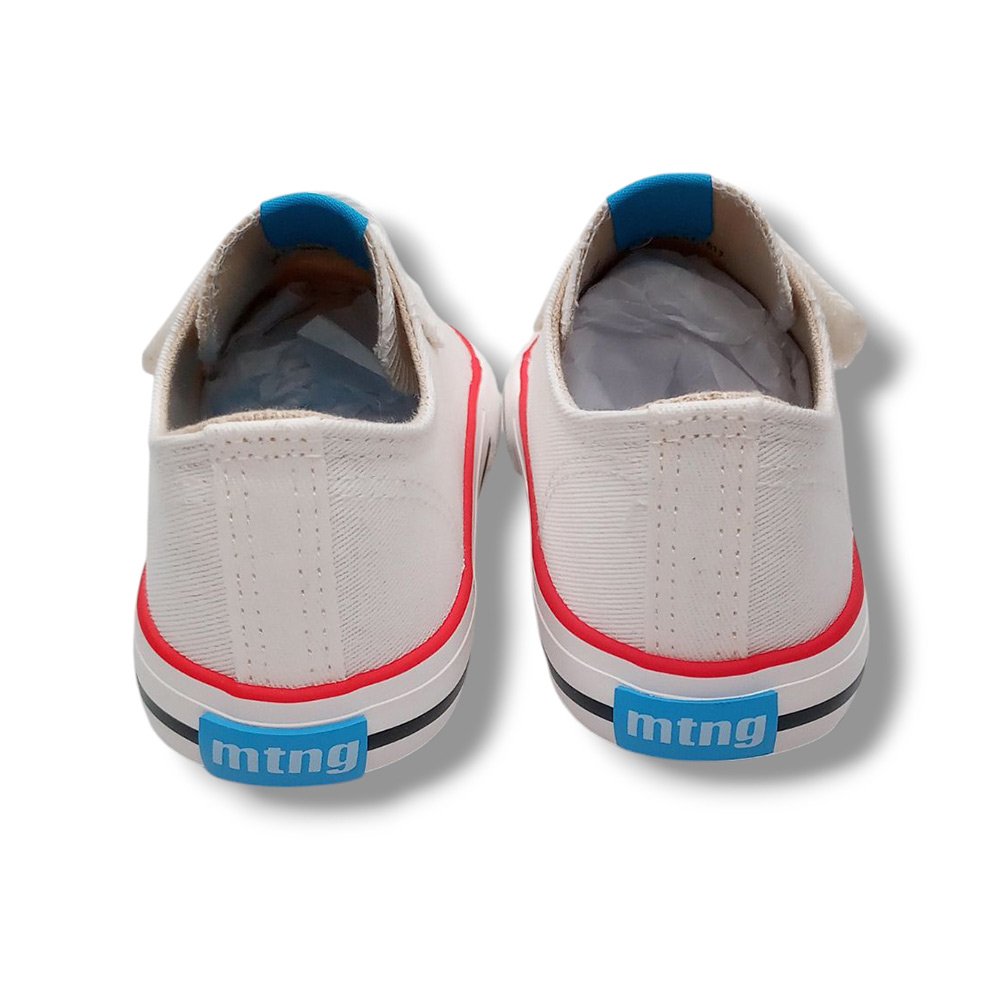 Mustang Zapatilla Lona Sneakers niña 49065 BLANCO Zapatillas calzado niños Summer CORDONETS - Imagen 5