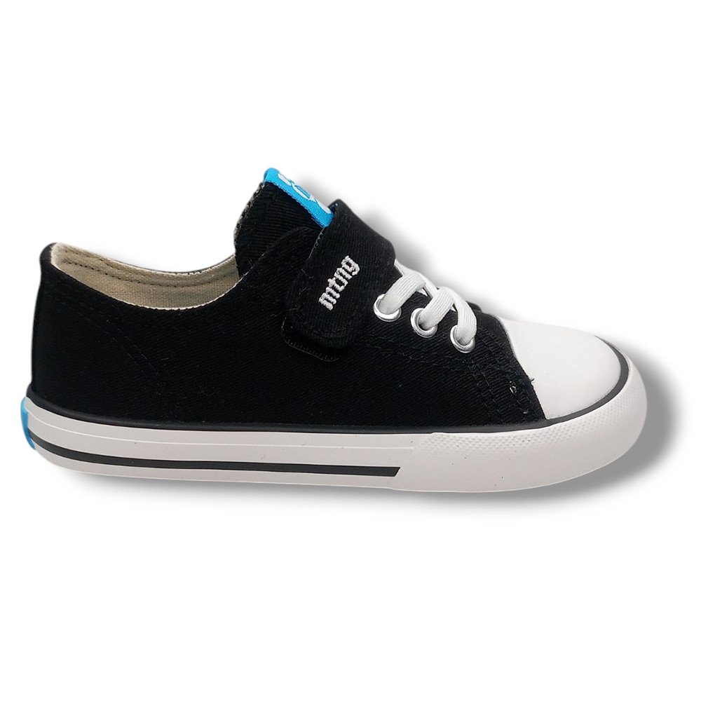 Mustang Zapatilla Lona Sneakers niña 49065 NEGRO Zapatillas calzado niños Summer CORDONETS - Imagen 2