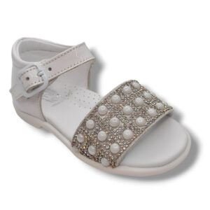 Ohmytoe Sandalia  Abierta 5838 CHAROL BLANCO CORDONETS