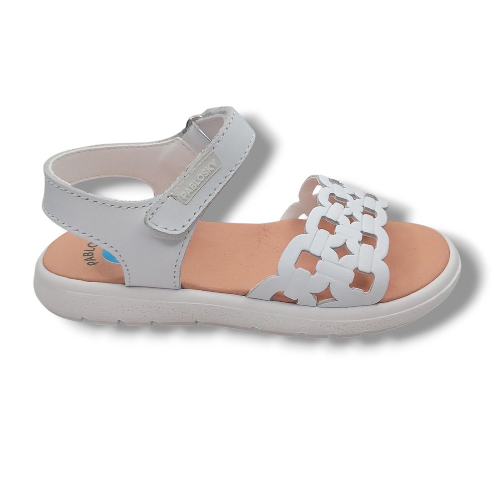 Pablosky Sandalia Abierta Niña 441800 BLANCO CORDONETS - Imagen 2