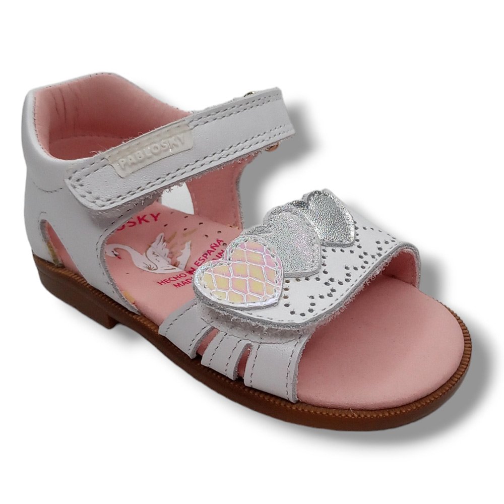 Pablosky Sandalia Abierta Niña 024608 BLANCO CORDONETS