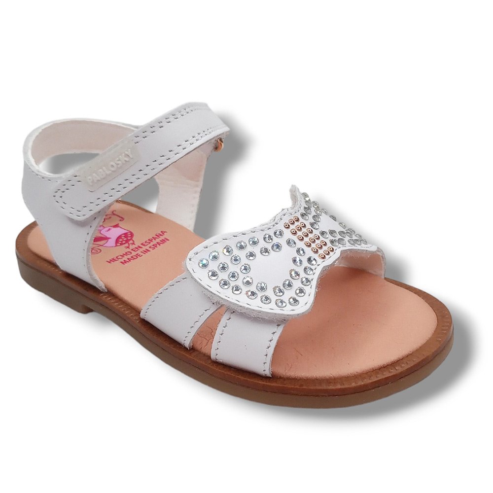 Pablosky Sandalia Abierta Niña 040000 BLANCO CORDONETS