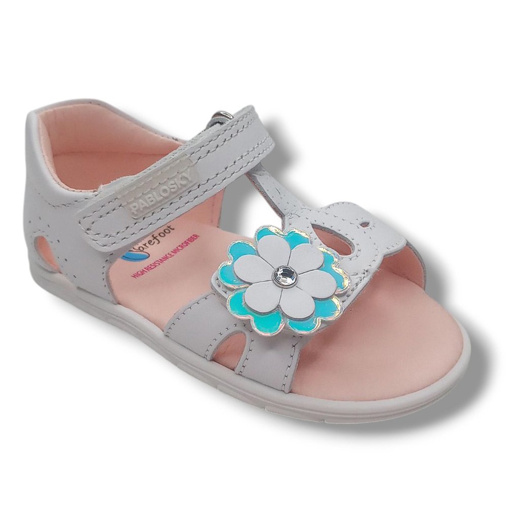 Pablosky Sandalia Abierta Niña Respetuosa 051600 BLANCO CORDONETS