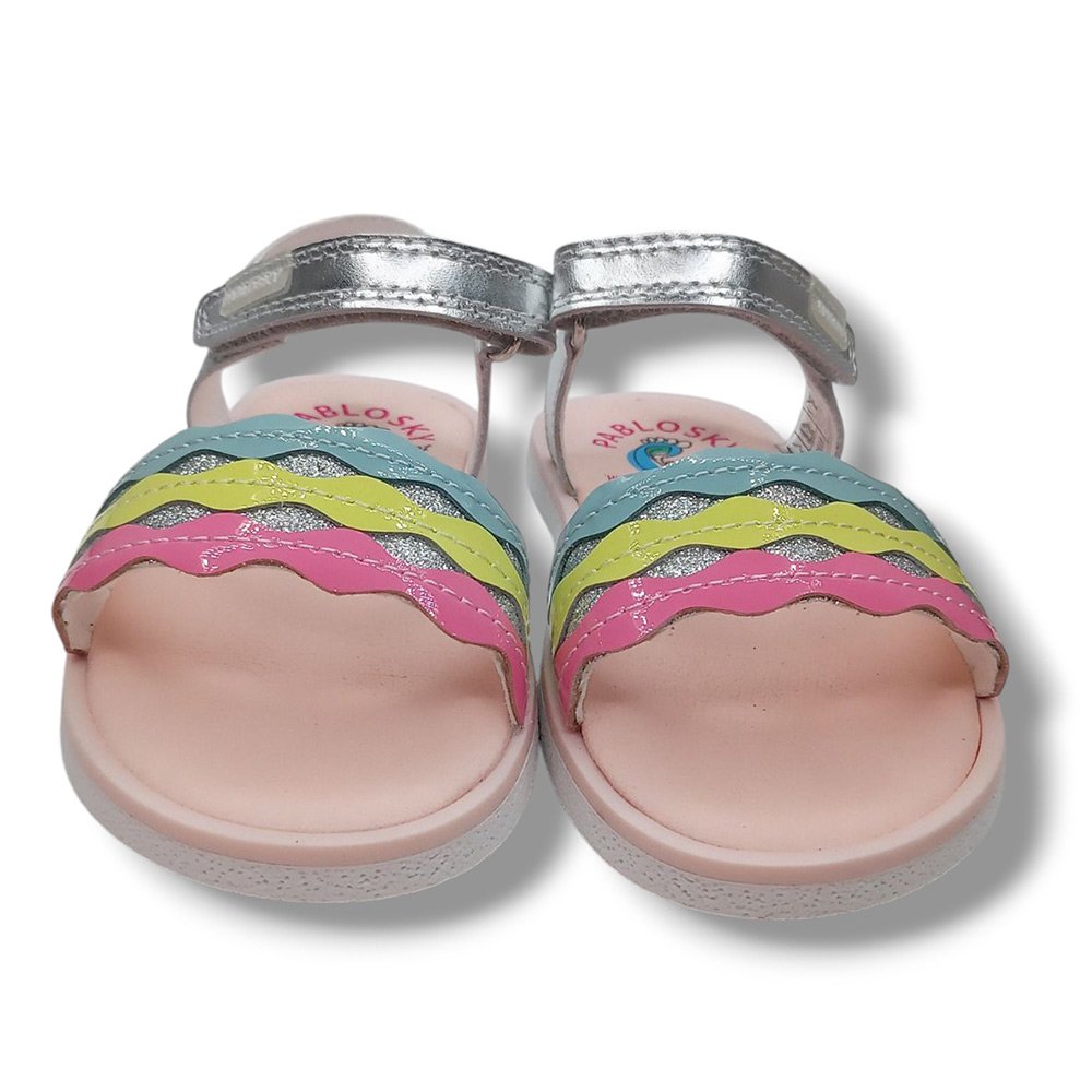 Pablosky Sandalia Abierta Niña Barefoot 054250 BLANCO CORDONETS - Imagen 4