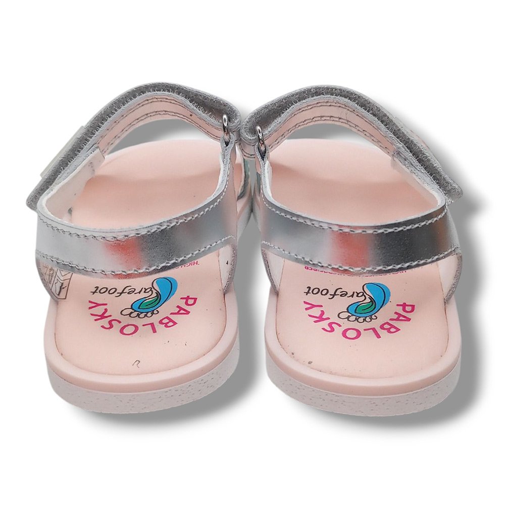 Pablosky Sandalia Abierta Niña Barefoot 054250 BLANCO CORDONETS - Imagen 5