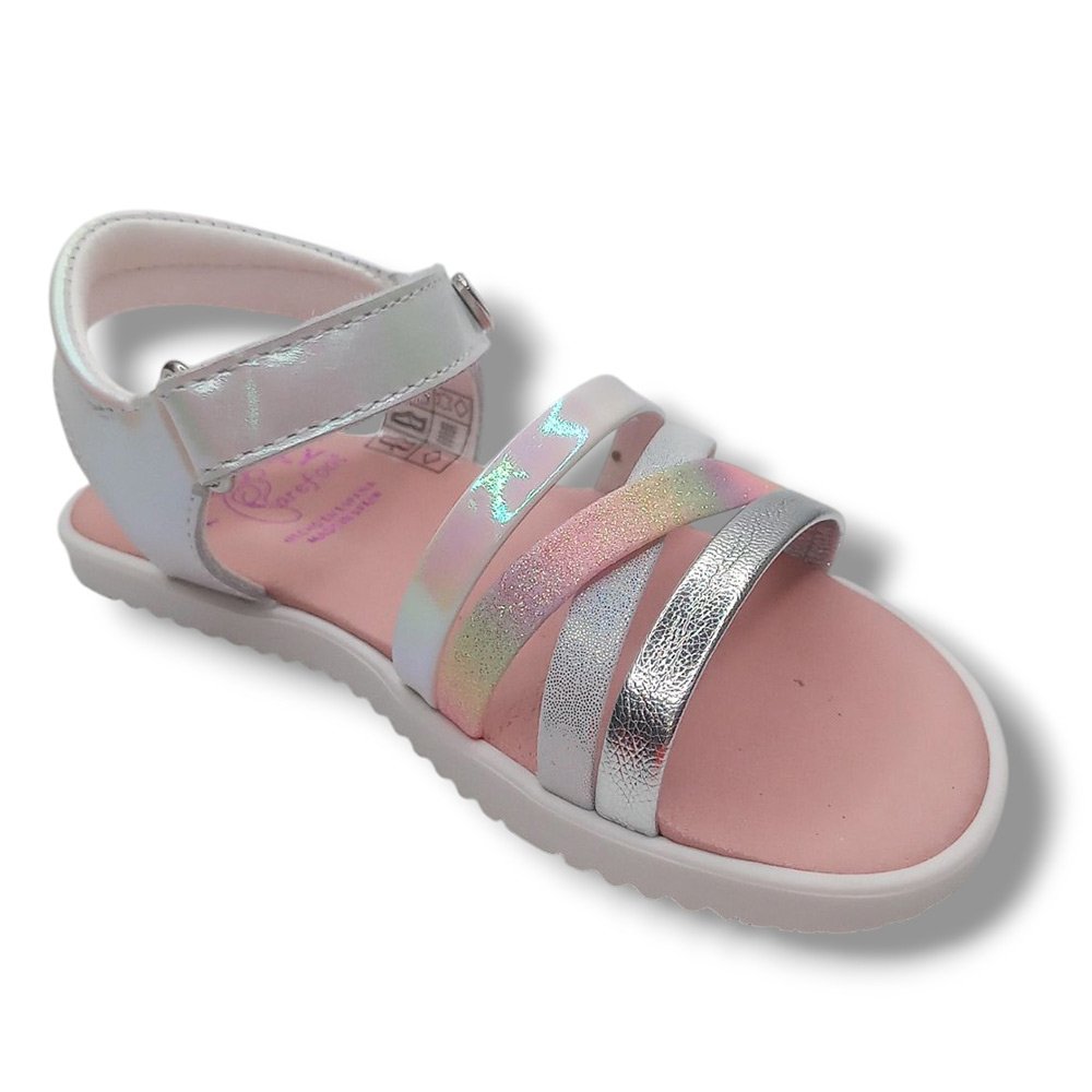 Pablosky Sandalia Abierta Niña Barefoot 443400 BLANCO CORDONETS - Imagen 3