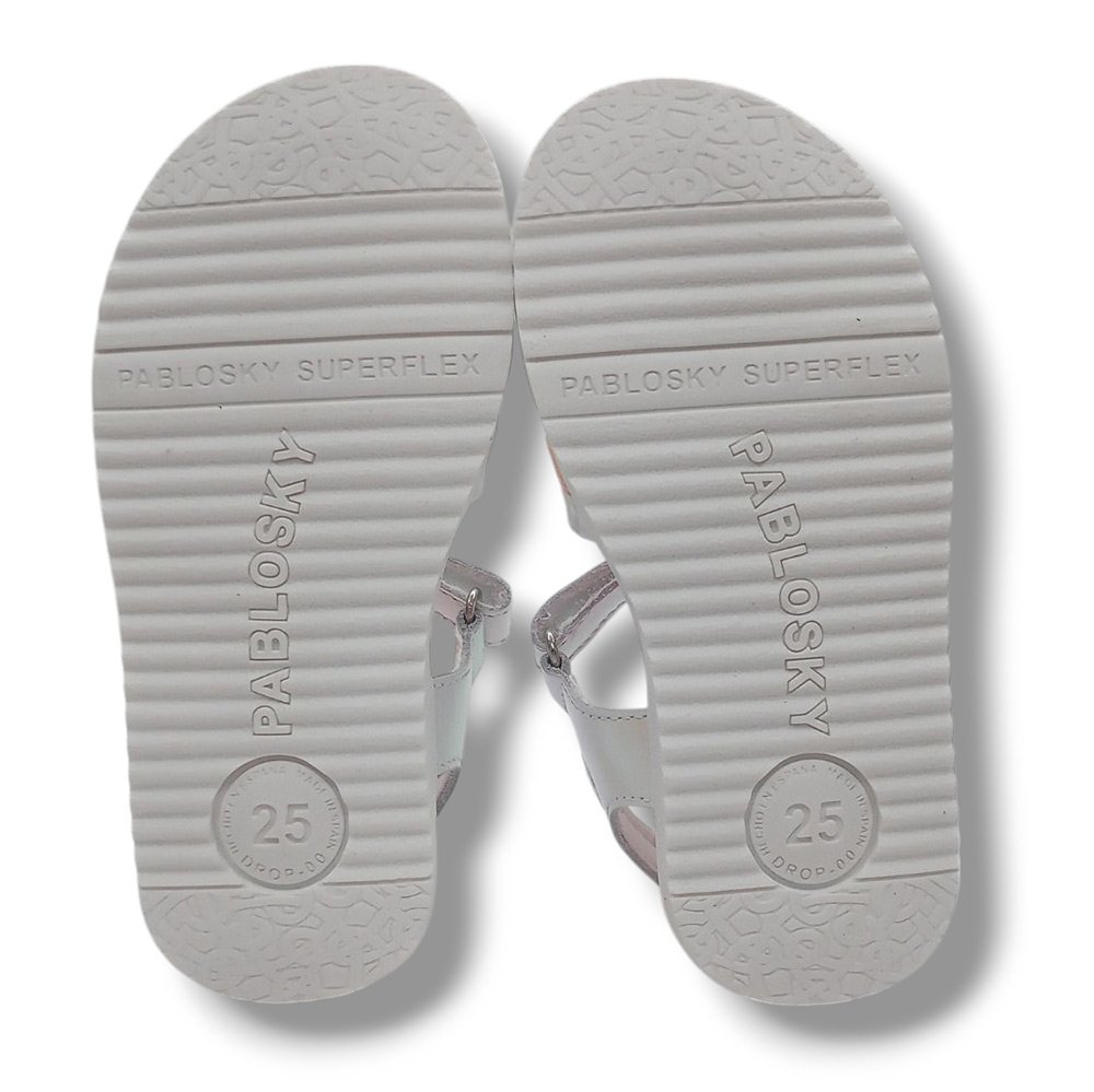 Pablosky Sandalia Abierta Niña Barefoot 443400 BLANCO CORDONETS - Imagen 7