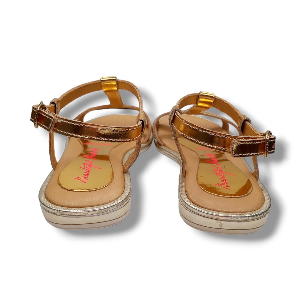 Pablosky Sandalia Abierta 801581 ORO CORDONETS - Imagen 5
