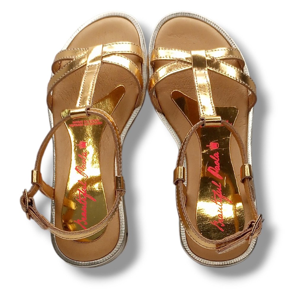Pablosky Sandalia Abierta 801581 ORO CORDONETS - Imagen 6