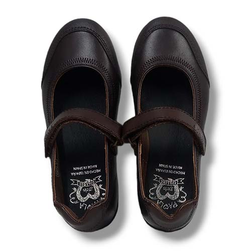 Pablosky Merceditas Colegial Niña 810290 MARRON CORDONETS