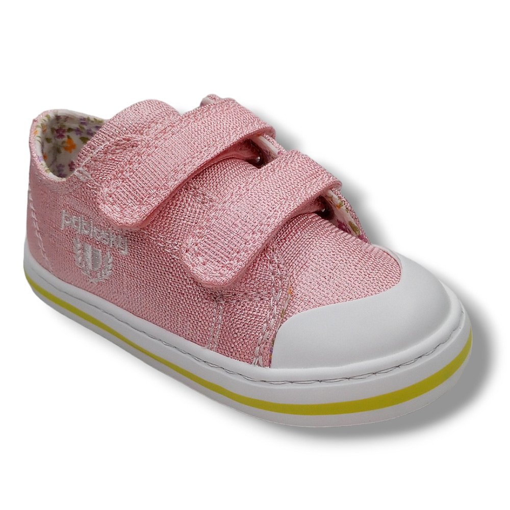 Pablosky Zapatilla Lona Niña 975370 GLITTER ROSA CORDONETS