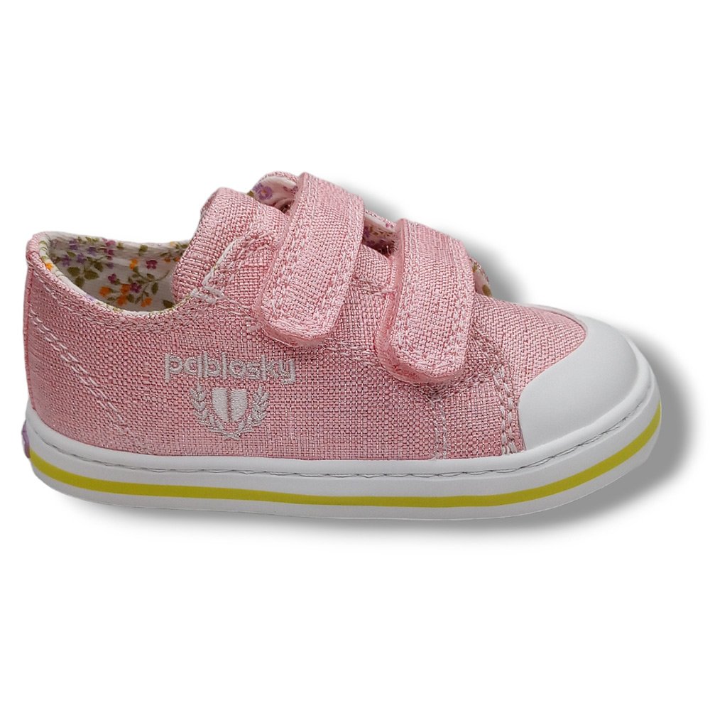 Pablosky Zapatilla Lona Niña 975370 GLITTER ROSA CORDONETS - Imagen 2