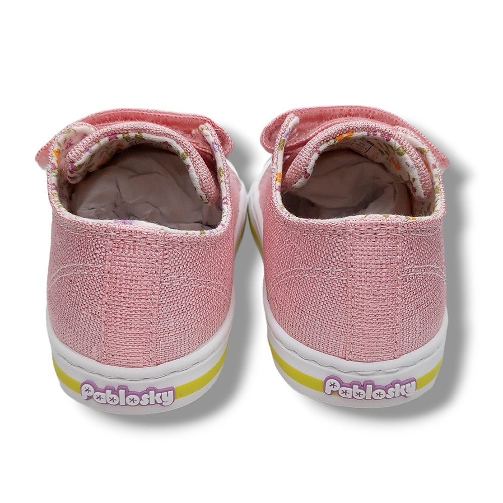 Pablosky Zapatilla Lona Niña 975370 GLITTER ROSA CORDONETS - Imagen 5