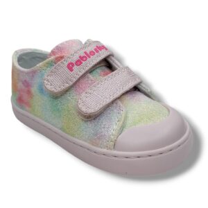 Pablosky Zapatilla Lona Niña 975530 GLITTER MULTICOLOR CORDONETS