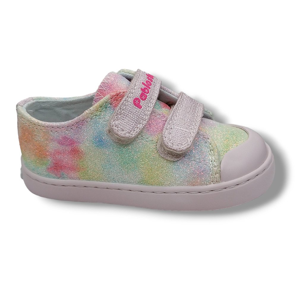 Pablosky Zapatilla Lona Niña 975530 GLITTER MULTICOLOR CORDONETS - Imagen 2