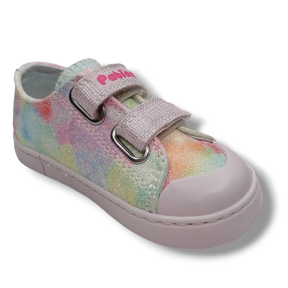 Pablosky Zapatilla Lona Niña 975530 GLITTER MULTICOLOR CORDONETS - Imagen 3