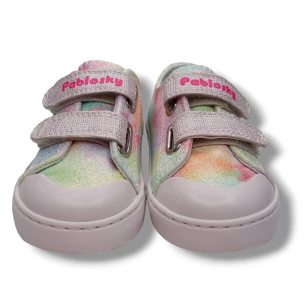 Pablosky Zapatilla Lona Niña 975530 GLITTER MULTICOLOR CORDONETS - Imagen 4
