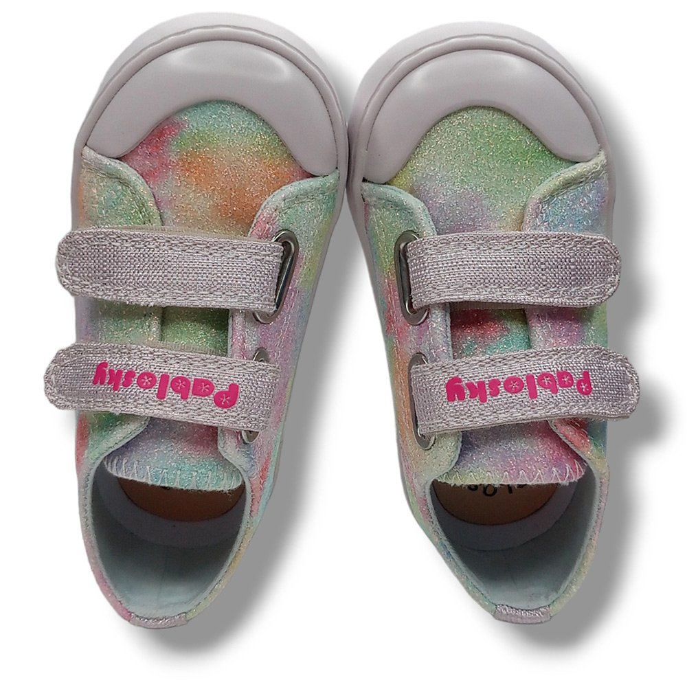 Pablosky Zapatilla Lona Niña 975530 GLITTER MULTICOLOR CORDONETS - Imagen 6