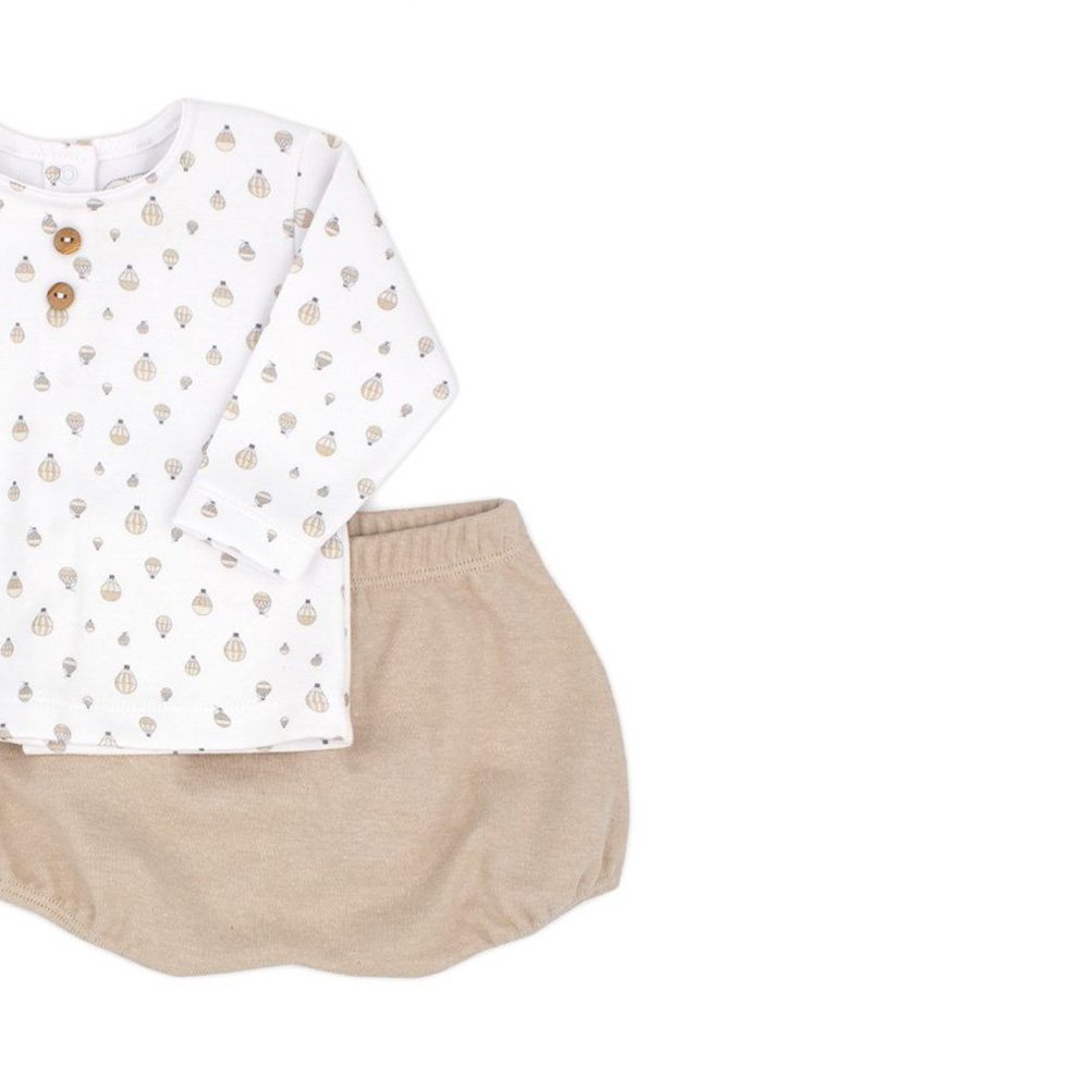 Rapife Conjunto Pack punto estampado de bebé Niño 5514W21 CAMEL-28 CORDONETS - Imagen 3