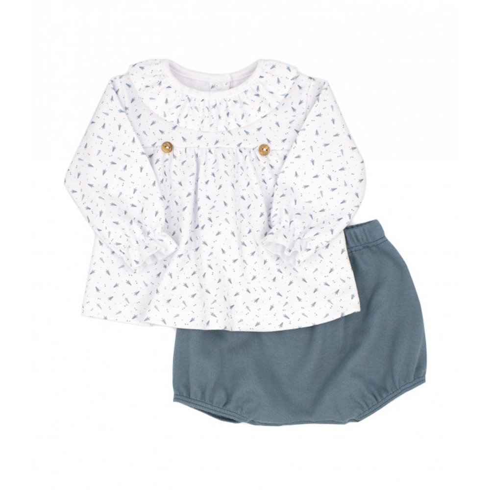 Rapife Conjunto Pack punto estampado de bebé Niña 5813W21 VERDE-26 CORDONETS
