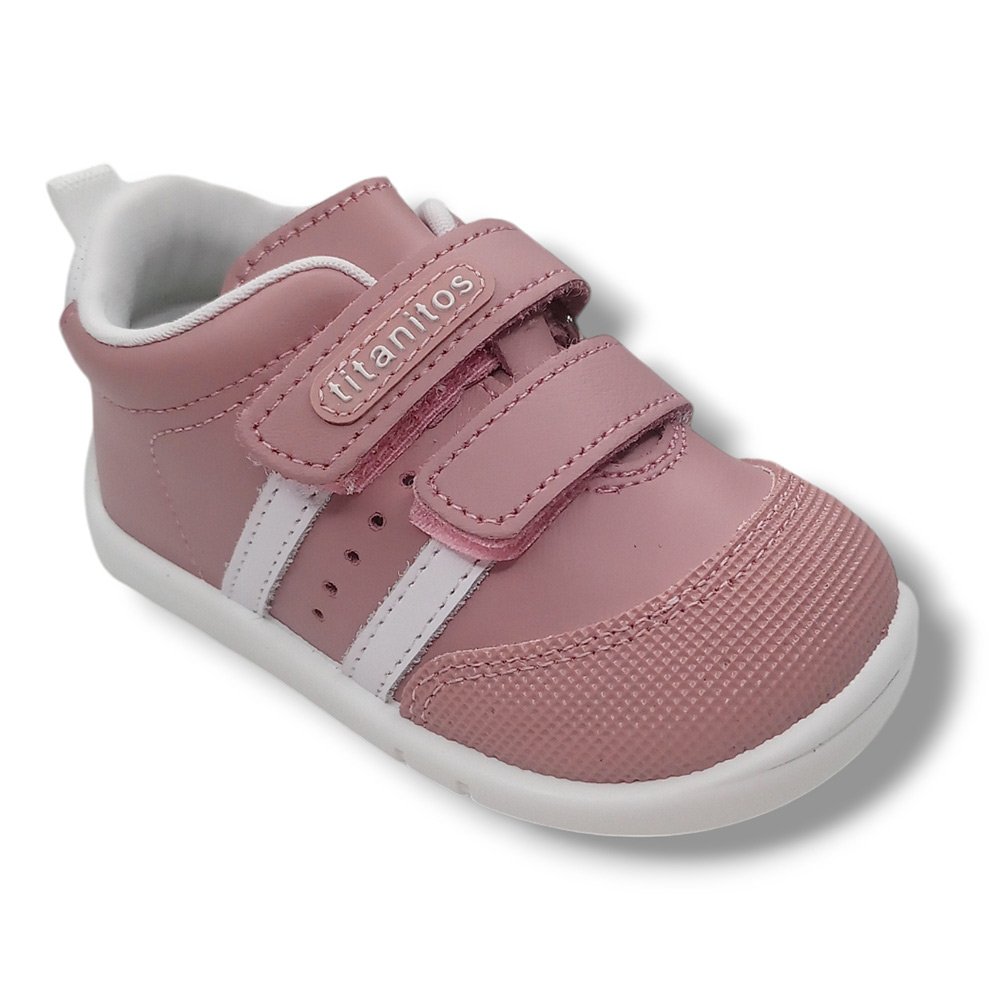Titanitos Deportivas Niña B500 AMANCIO OLD ROSE BLANCO CORDONETS