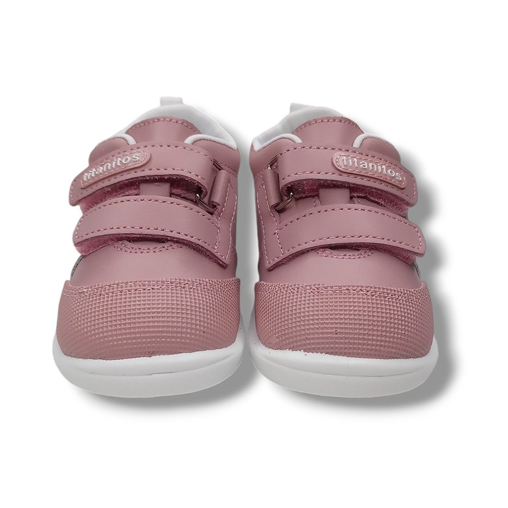 Titanitos Deportivas Niña B500 AMANCIO OLD ROSE BLANCO CORDONETS - Imagen 4