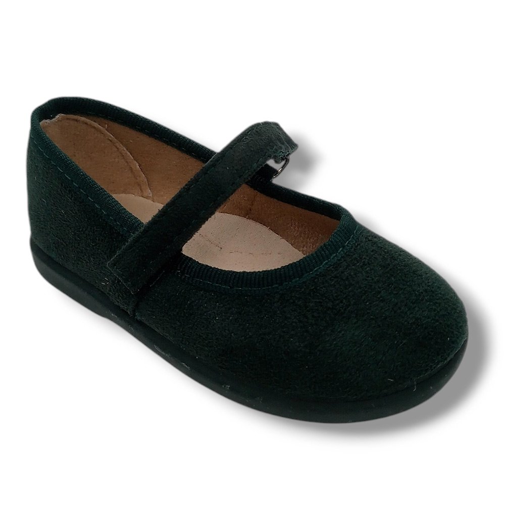 Batilas Merceditas Serratex Vulnanes Niña 160 VERDE BOTELLA CORDONETS